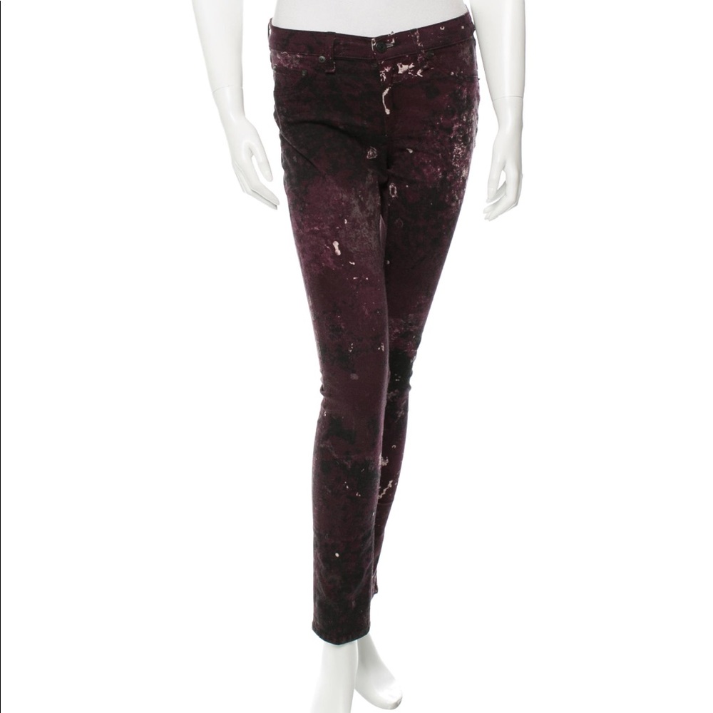 Rag & Bone Printed Skinny Jeans